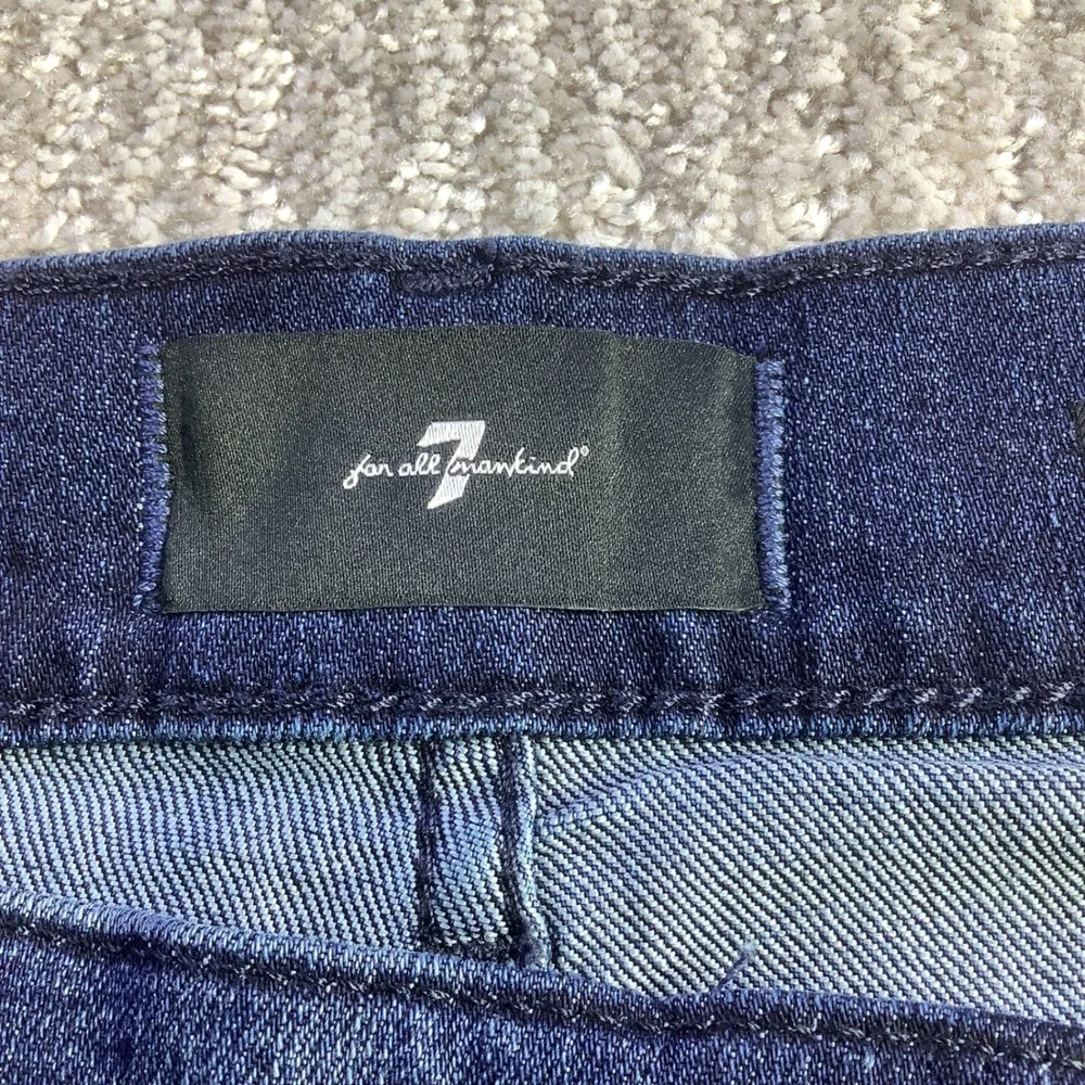 7 For All Mankind Mens The Straight Airweft Denim Jeans Proper Blue 36 x 34 NWT